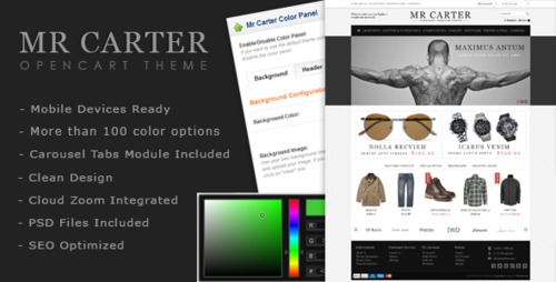 Product picture Mr Carter - OpenCart Premium Theme